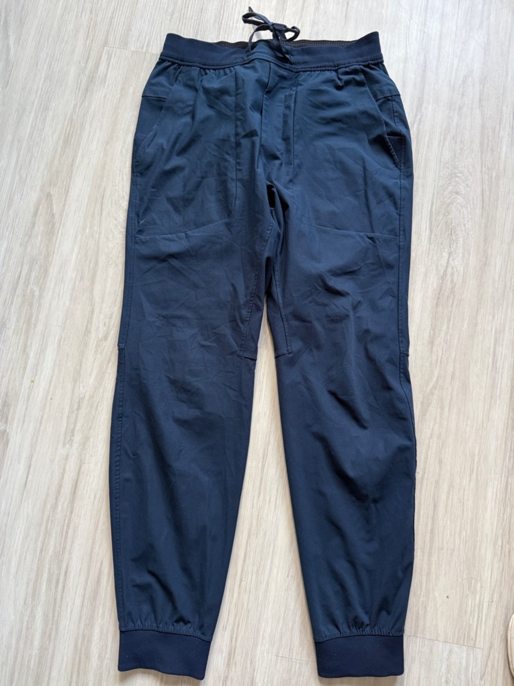 Men's Navy Lululemon Jogger Pants with Drawstring Waist